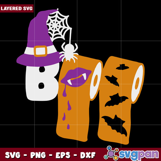 Boo toilet paper svg, halloween costumes svg, spirit halloween svg
