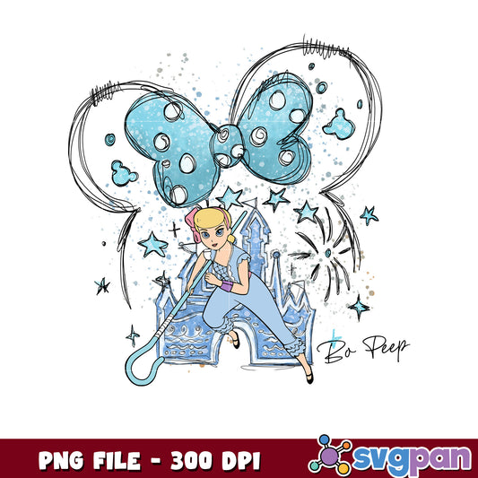 Bo peep toy story png, disneyland png, disney movies png