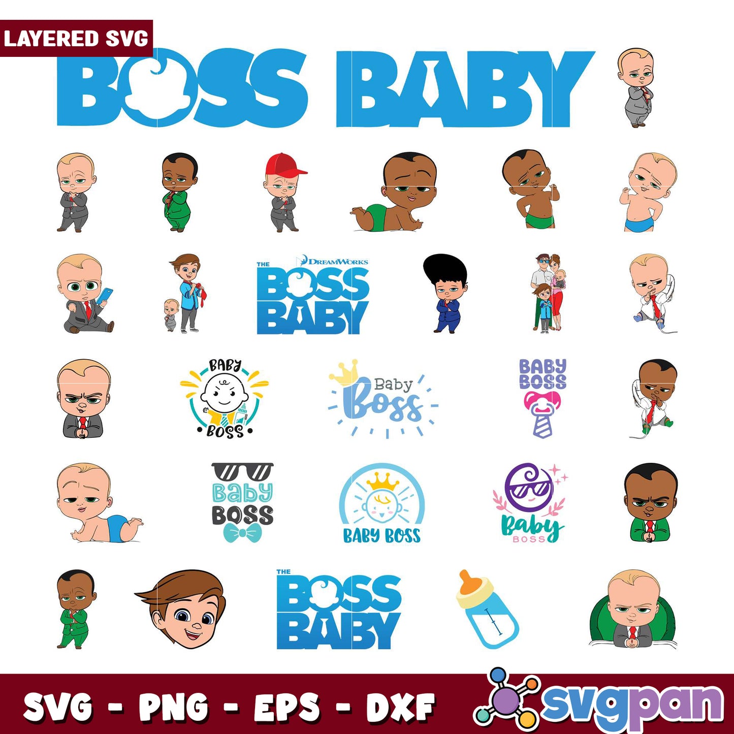 Boss Baby SVG Bundle for Creative Projects Online