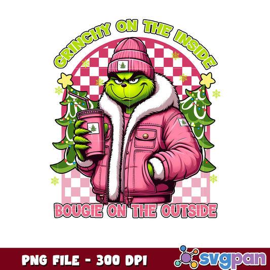 Boujee on the out side png, grinch clipart png, grinches​ ​png