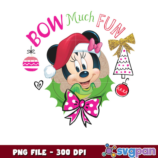 Bow much fun png, christmas costume png, christmas season​ png
