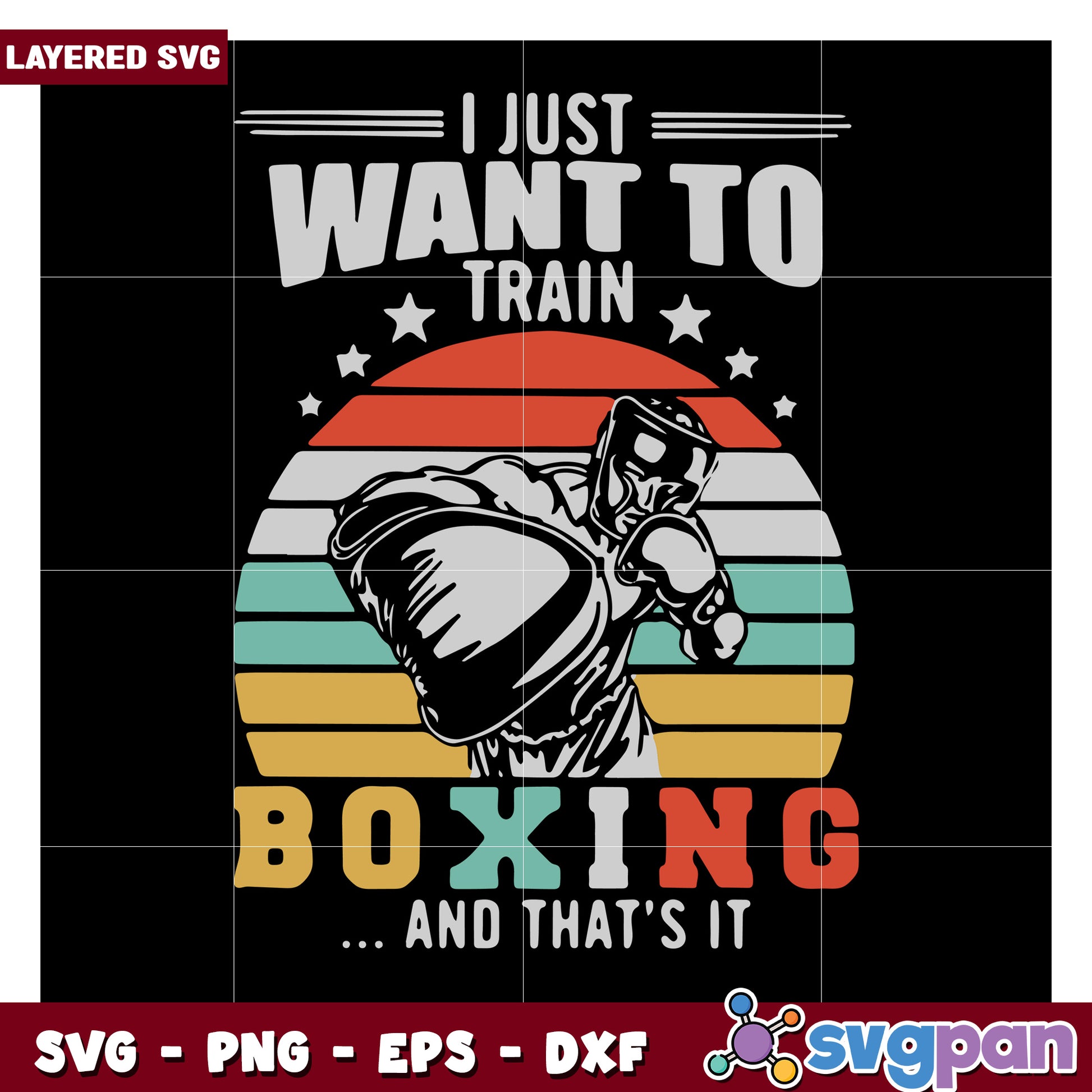 Boxing Training Motivational Design, Perfect for Sports Enthusiasts