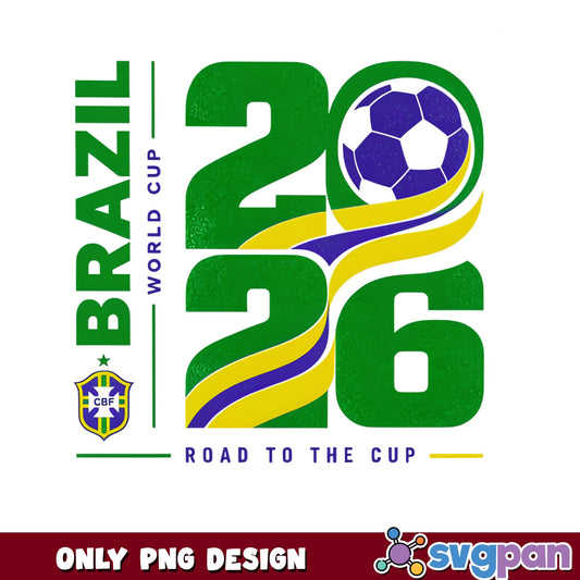 Brazil World Cup 2026 PNG, Road To The Cup PNG, Soccer PNG