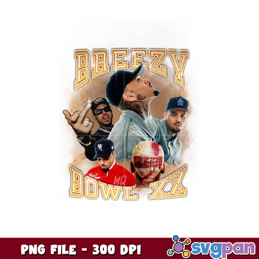 Breezy bowl christ design png, christ brown tour png, pop music png