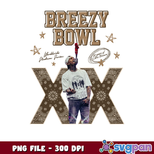Breezy bowl christ logo design png, chris brown png, rnb music png