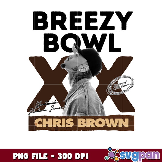 Breezy bowl xx christ brown png, christ brown tour png, pop music png