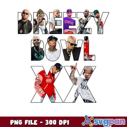 Breezy bowl xx design png, chris brown png, rnb music png