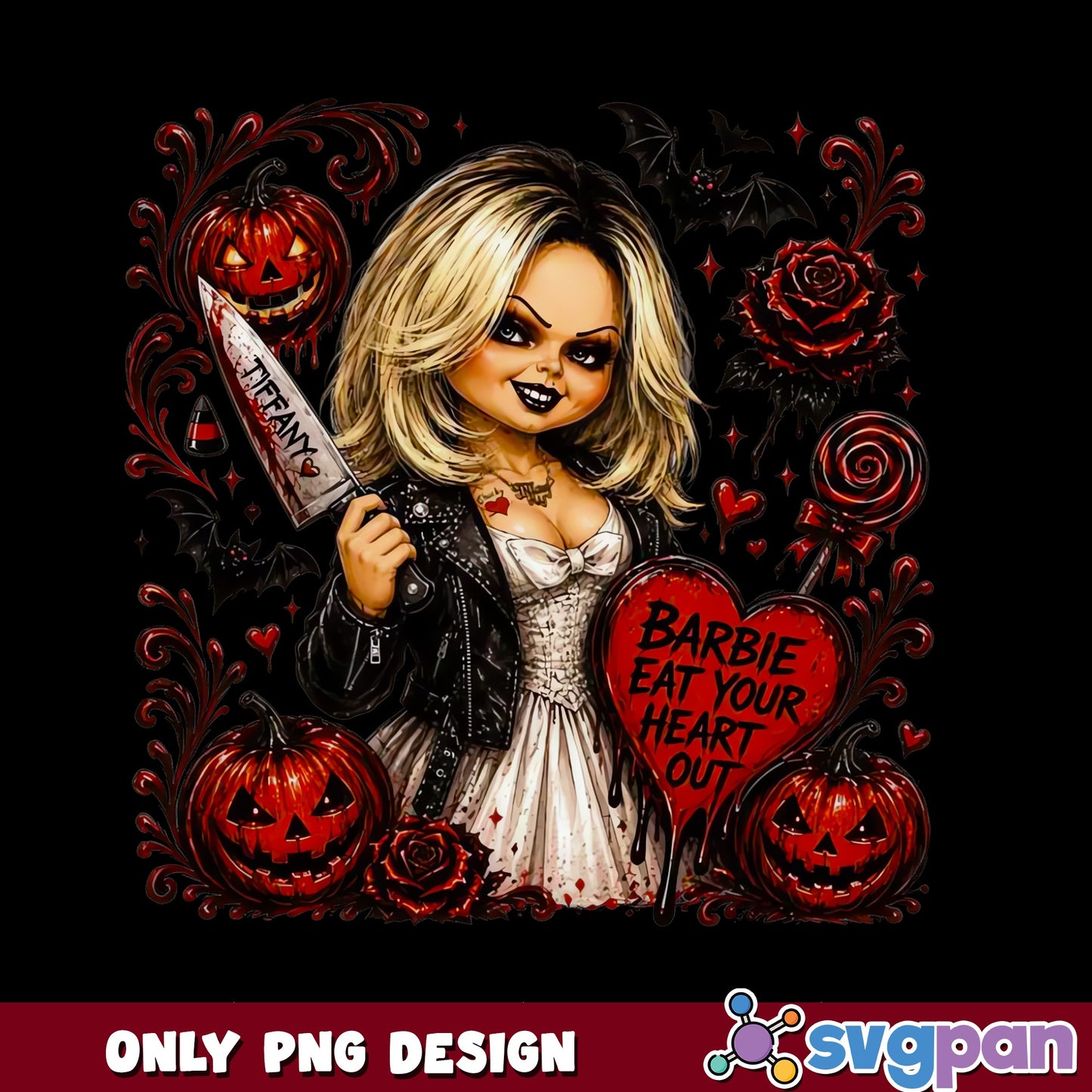 Bride Of Chucky Tiffany Halloween PNG, Horror PNG, Chucky PNG