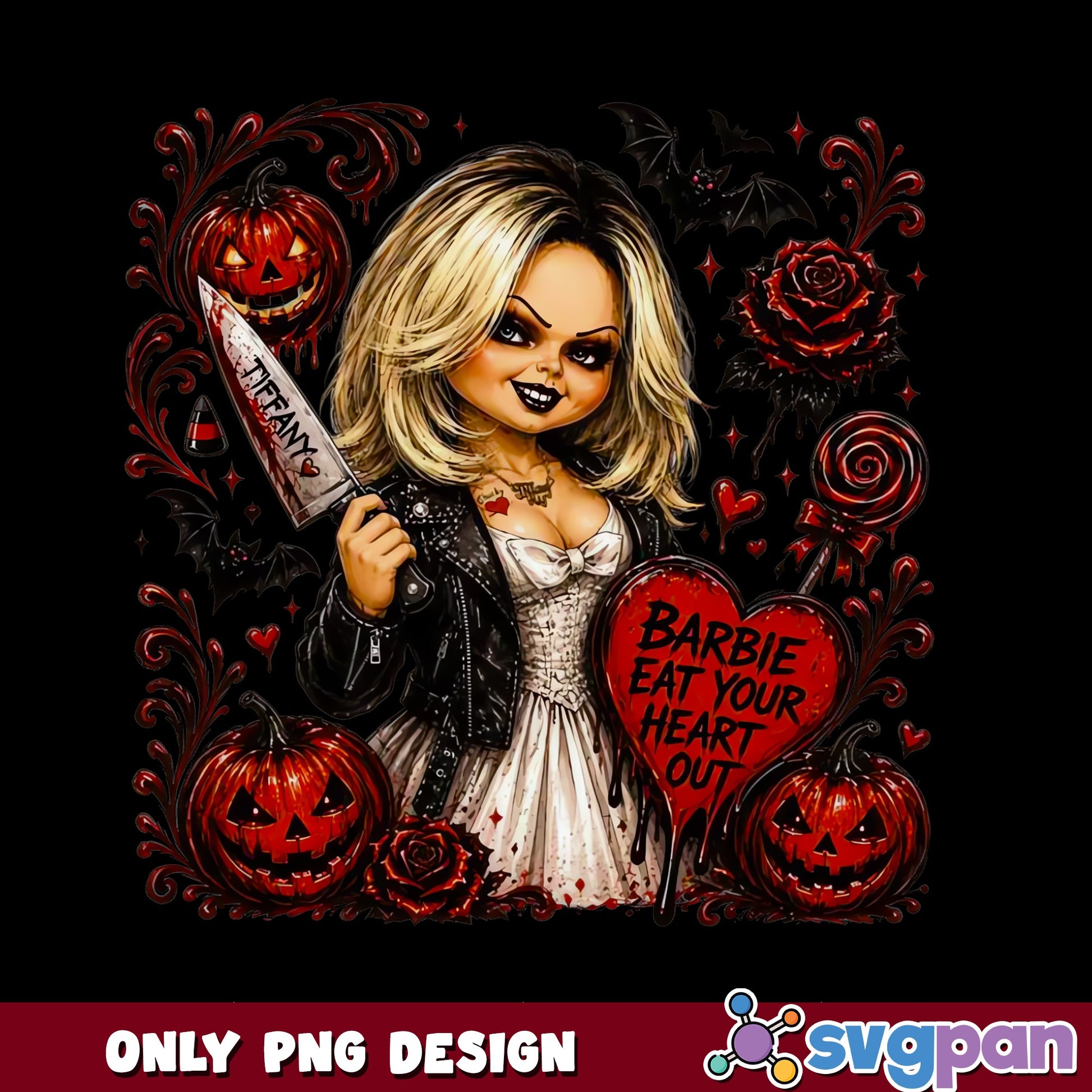 Bride Of Chucky Tiffany Halloween PNG, Horror PNG, Chucky PNG