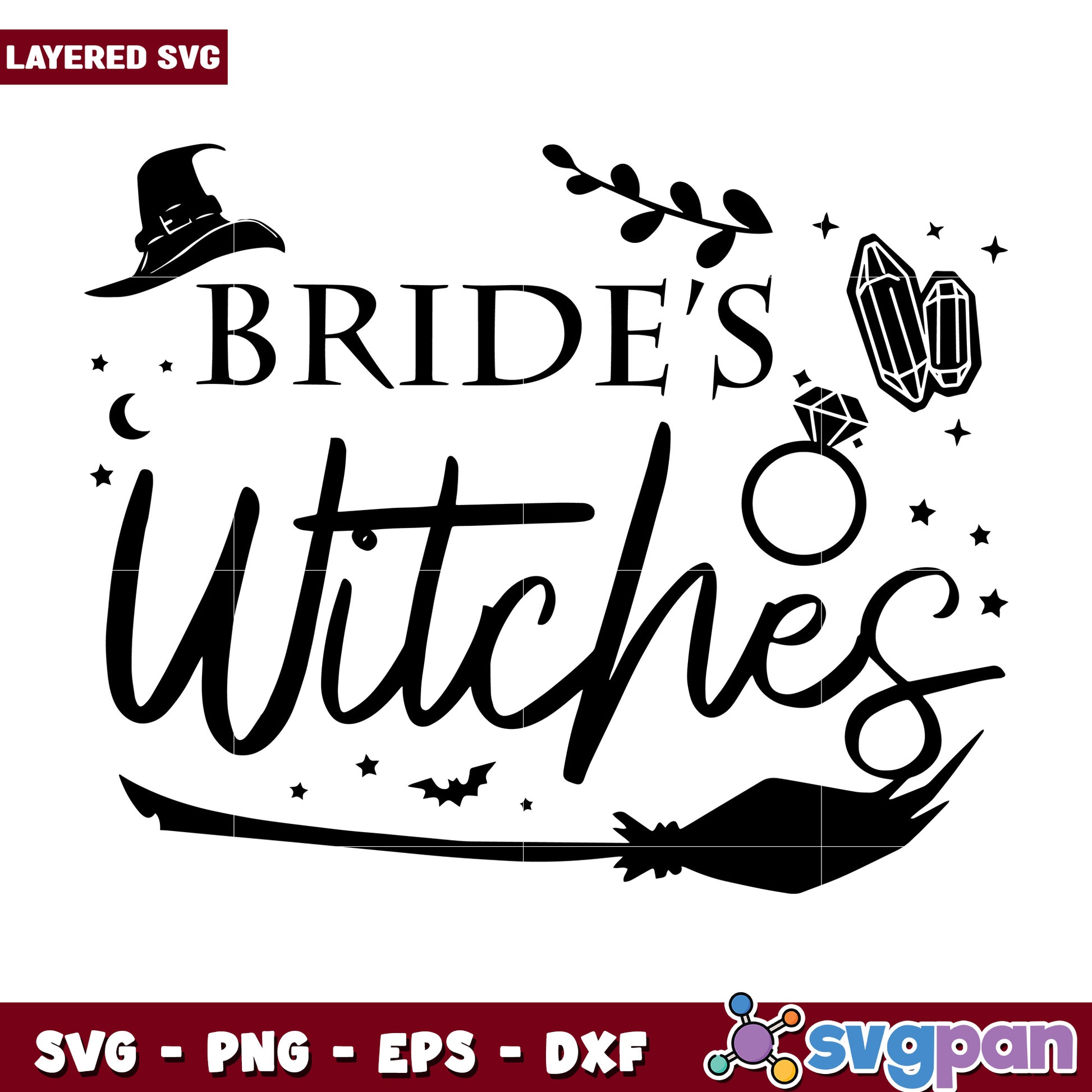 Bride's Witches svg, halloween costumes svg, spirit halloween svg