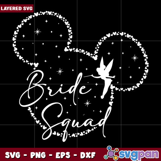 Bride squad mickey mouse svg, disney parks​ svg, disney chanel svg