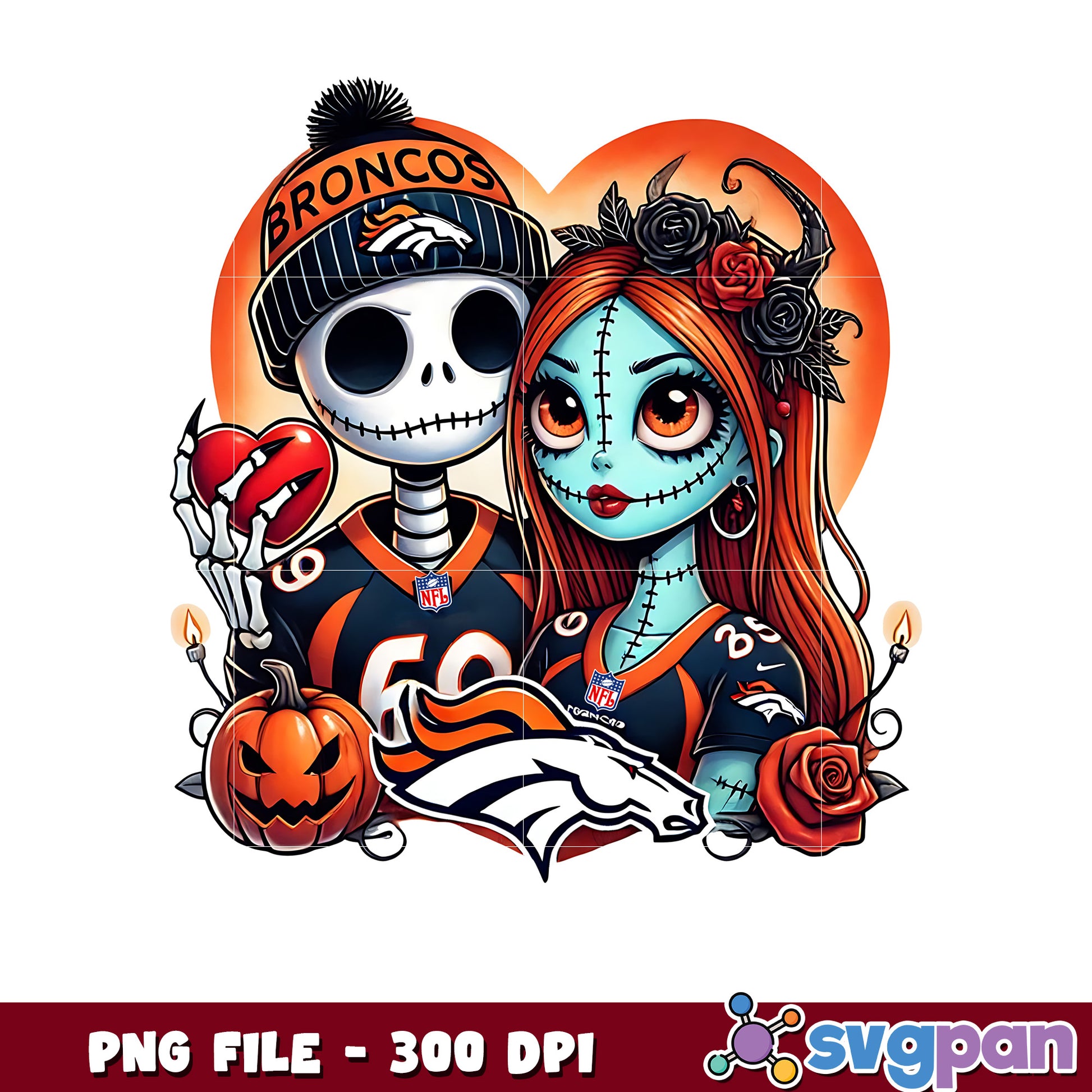 Broncos jack skellington png, nfl jerseys​​ png, nfl logo​​ png
