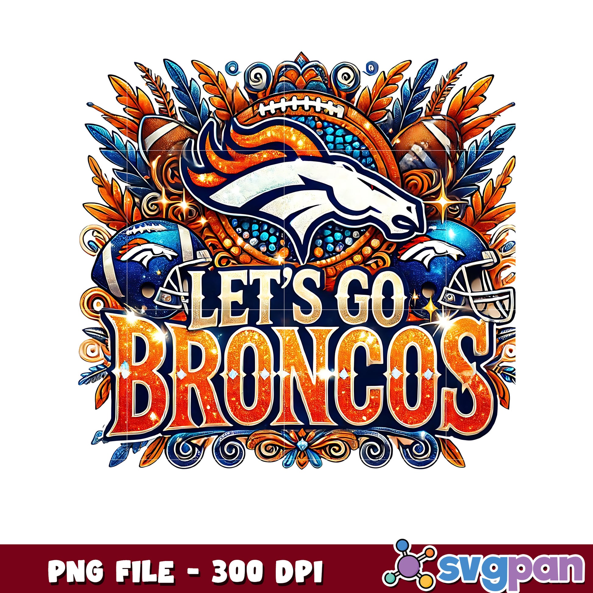 Broncos let's go png, nfl teams png, national football league png