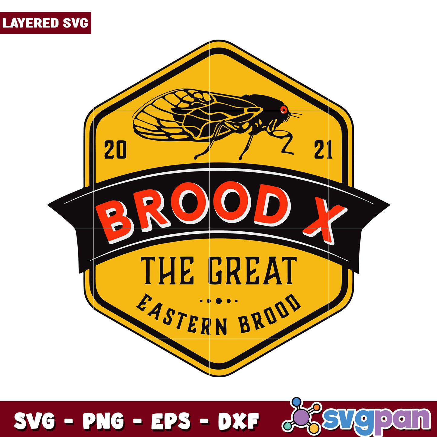 Brood X Iconic Design, Celebrate the Great Eastern Brood of 2021