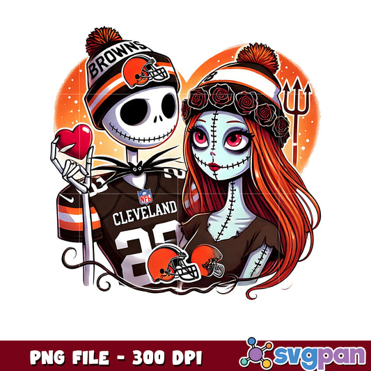 Browns jack and sally png, nfl bracket​​​ png, nfl combine​ png