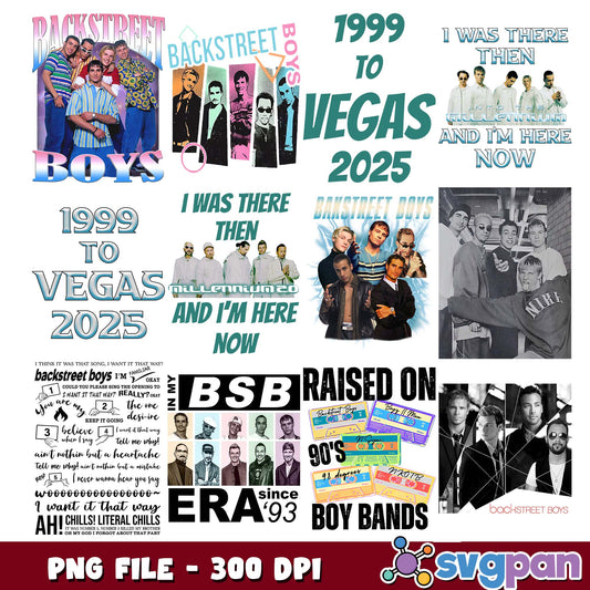 Bsb raised on boys band png bundle