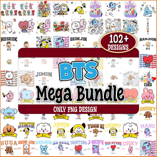 Bt21 collection png bundle
