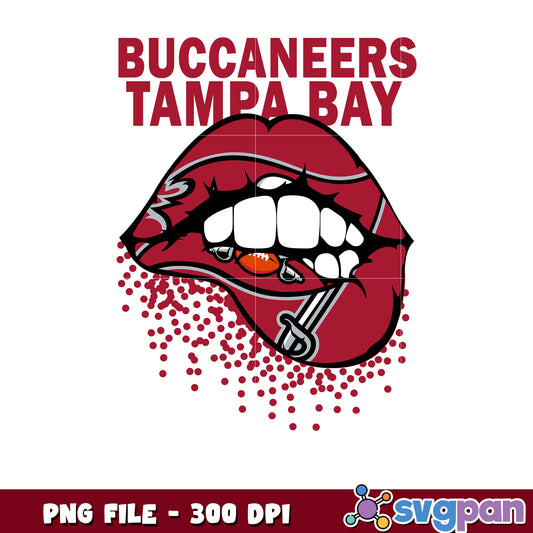 Buccaneers tampa bay lips design png, game day vibes png png, nfl team logo png