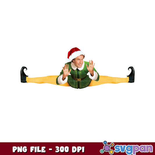 Buddy the elf design png, buddy the elf png, elf christmas png