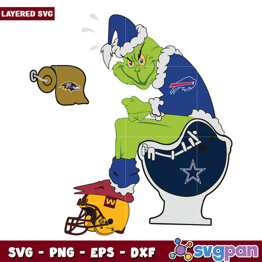 Buffalo Bills NFL Grinch svg, christmas svg, grinch svg