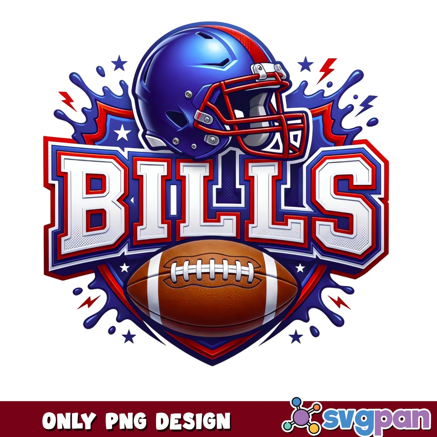 Buffalo Bills Football PNG, Bills NFL Team PNG, Football Fan PNG