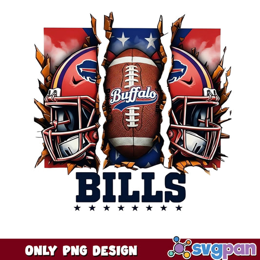 Buffalo Bills PNG, NFL Football Team Design, Bills PNG