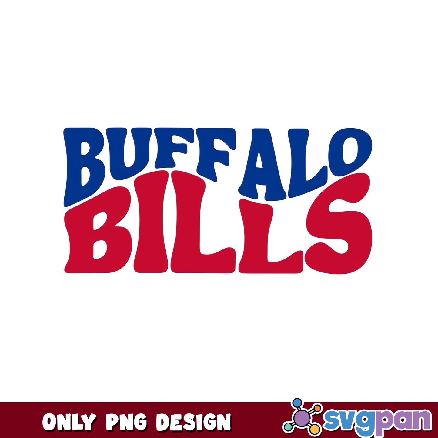 Buffalo Bills Retro PNG, NFL Team Football PNG, Bills Fan PNG