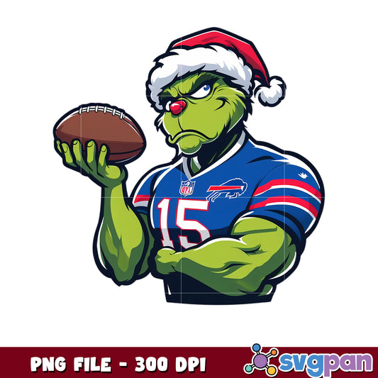 Buffalo bills christmas grinch design png, nfl games today, rugby american png