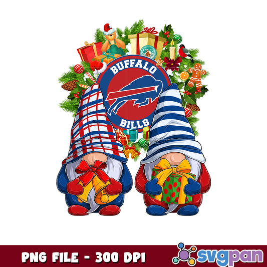 Buffalo bills christmas png, list of nfl teams png, chrismas gnome​ png