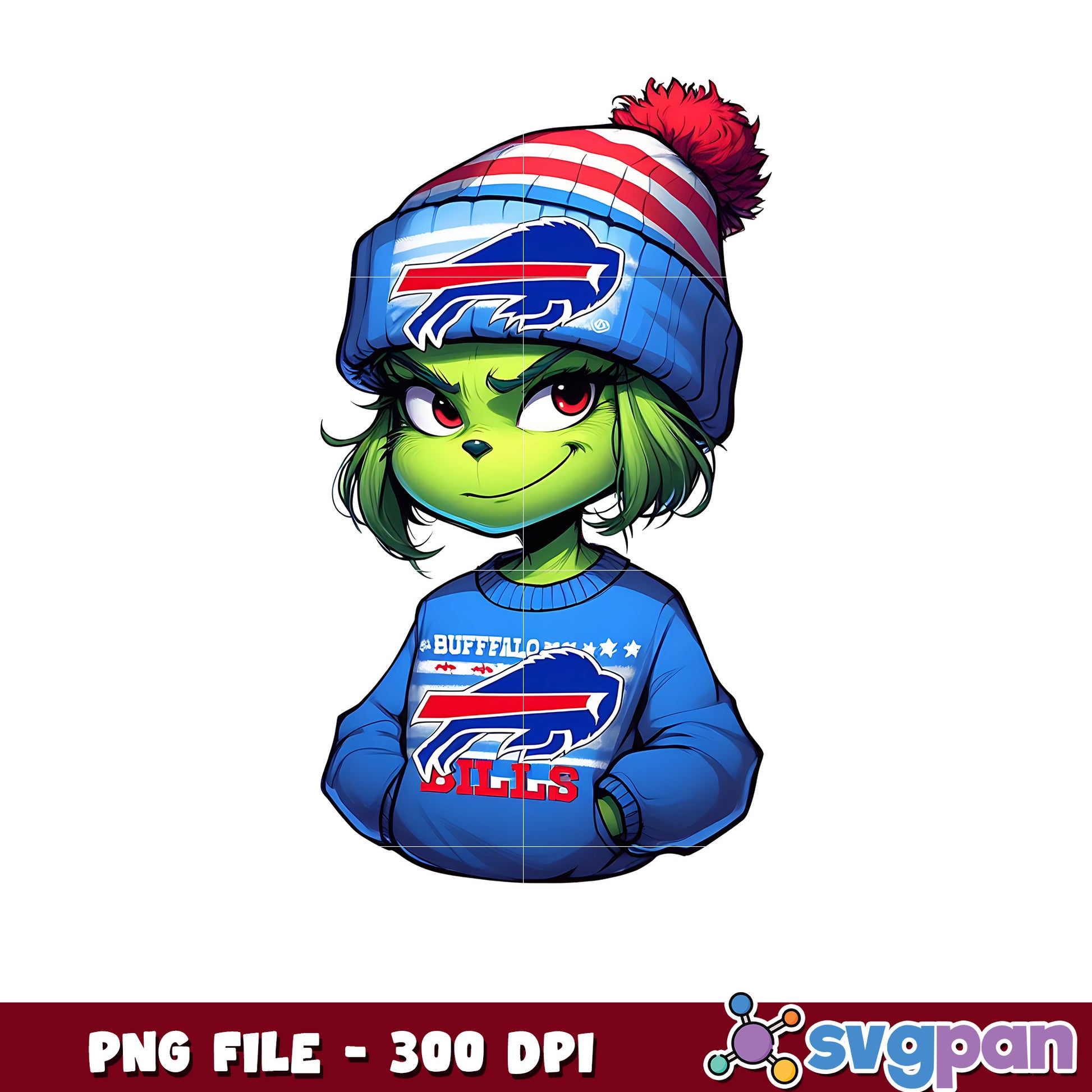 Buffalo bills girl grinch png, nfl playoffs png, nfl football​ png