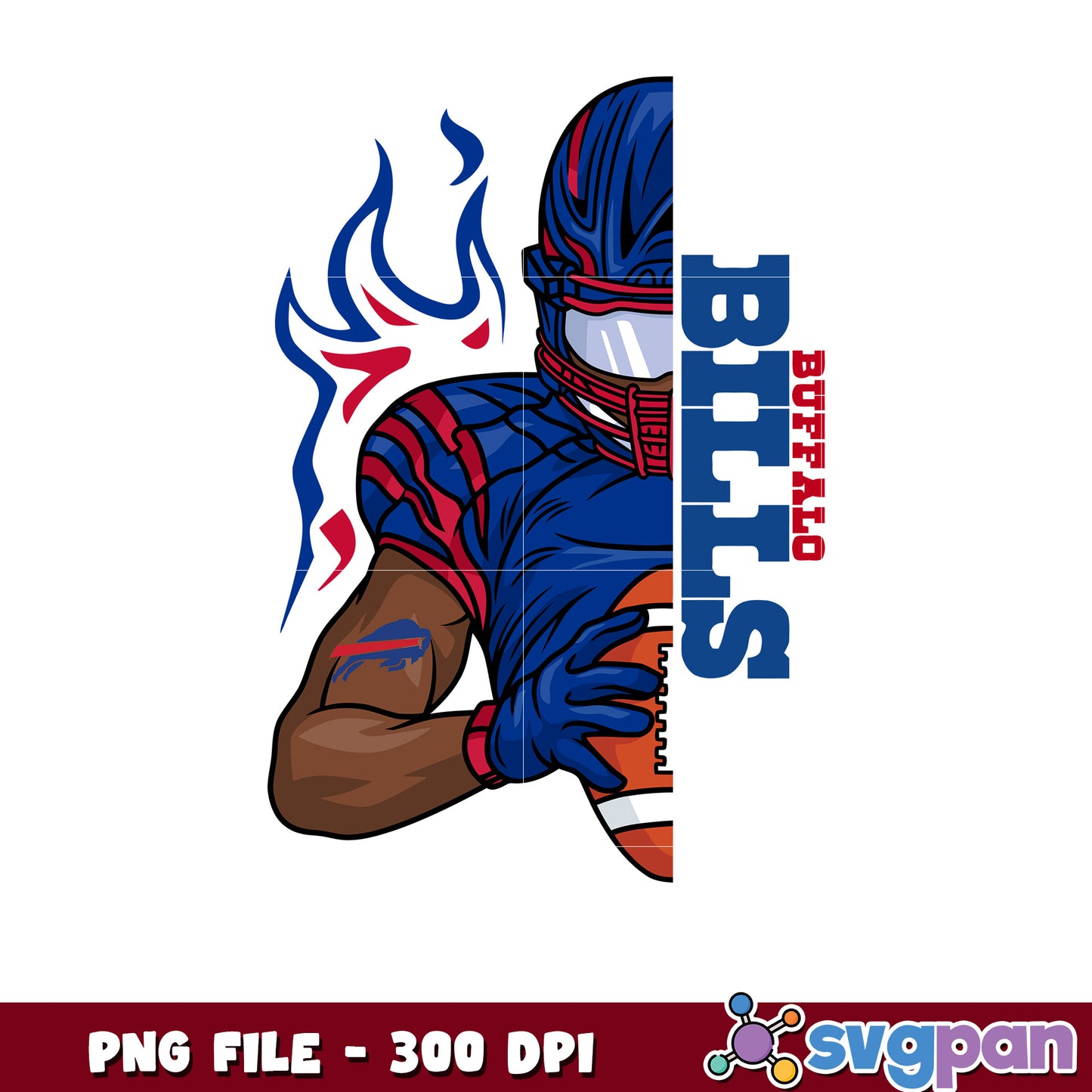 Buffalo bills nfl man player design png, american football league png, nfl teams png