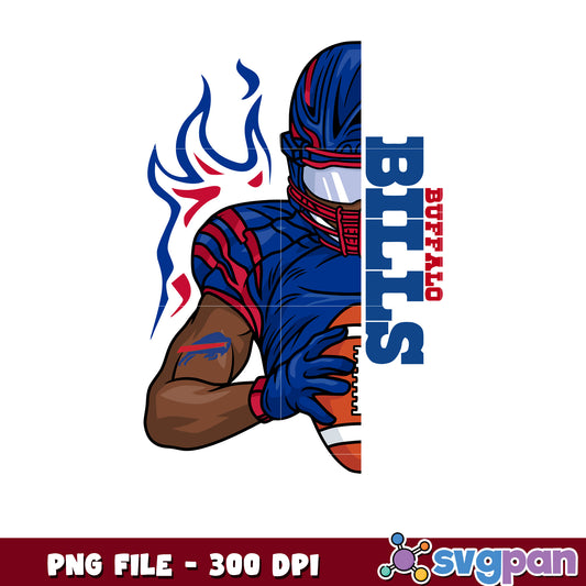 Buffalo bills nfl man player design png, american football league png, nfl teams png