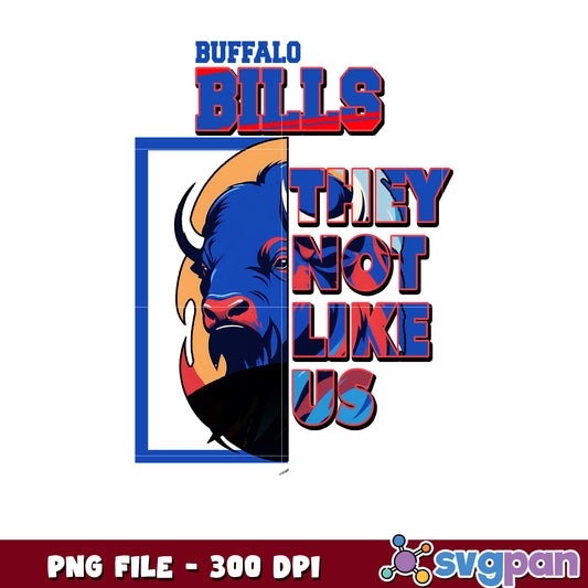 Buffalo bills they not like us design png, nfl games today, rugby american png