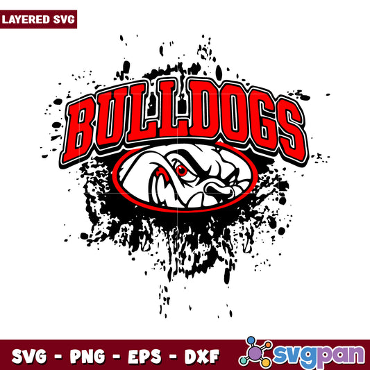 Bulldogs graphic design for sports fans, perfect for crafts and apparel