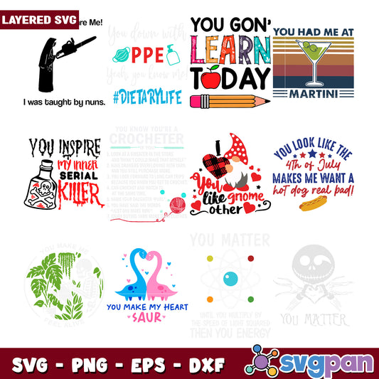 Bundle of Fun SVG Designs for Creative Projects