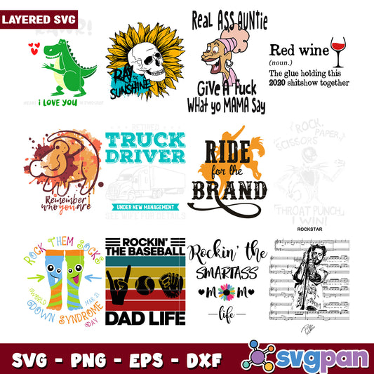 Bundle of Fun SVG Designs for Creative Projects 