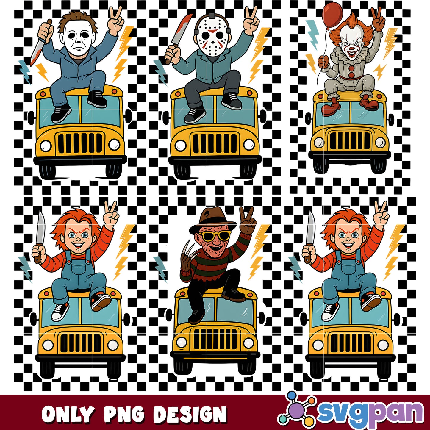 Bus killers png bundle