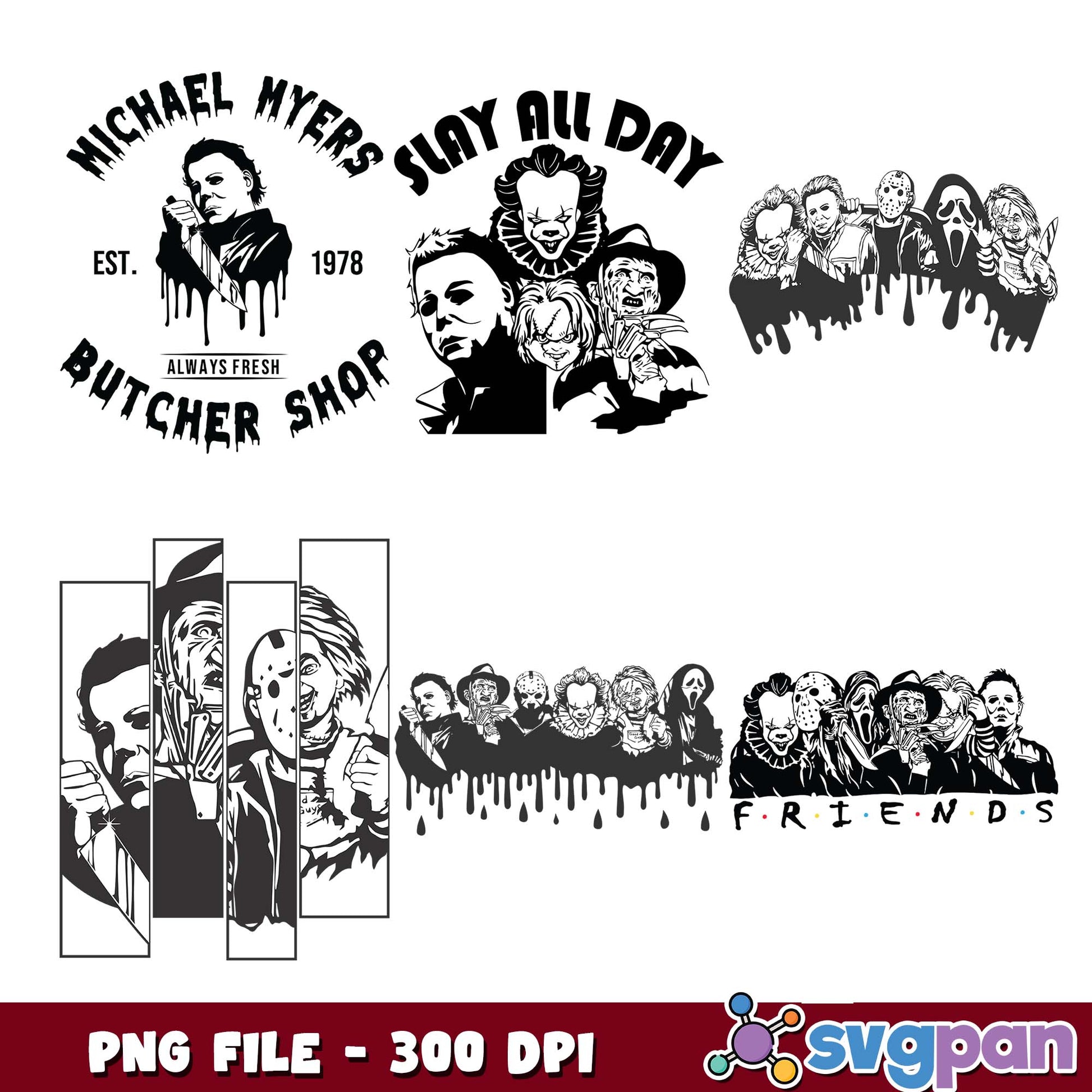 Butcher shop always fresh png bundle