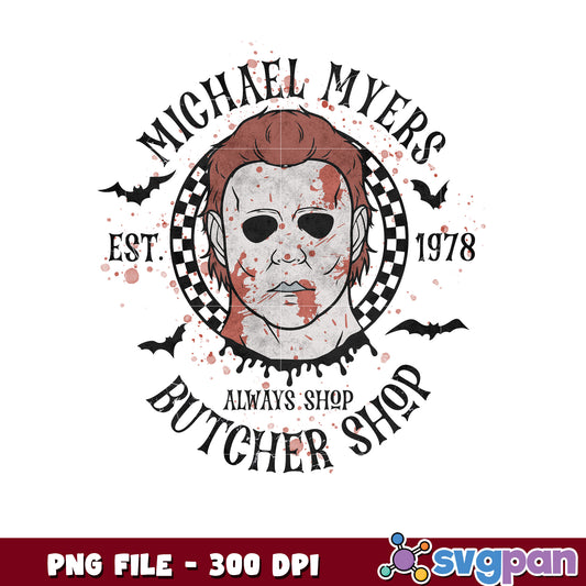 Butcher shop michael png, halloween cookies png, halloween horror nights​ ​png