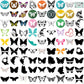 Butterfly design svg bundle, butterflies svg, butterfly drawing svg