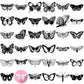 Butterfly design svg bundle, butterflies svg, butterfly drawing svg