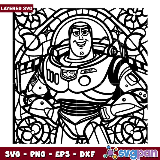 Buzz Lightyear SVG Art for Creative Crafting Projects