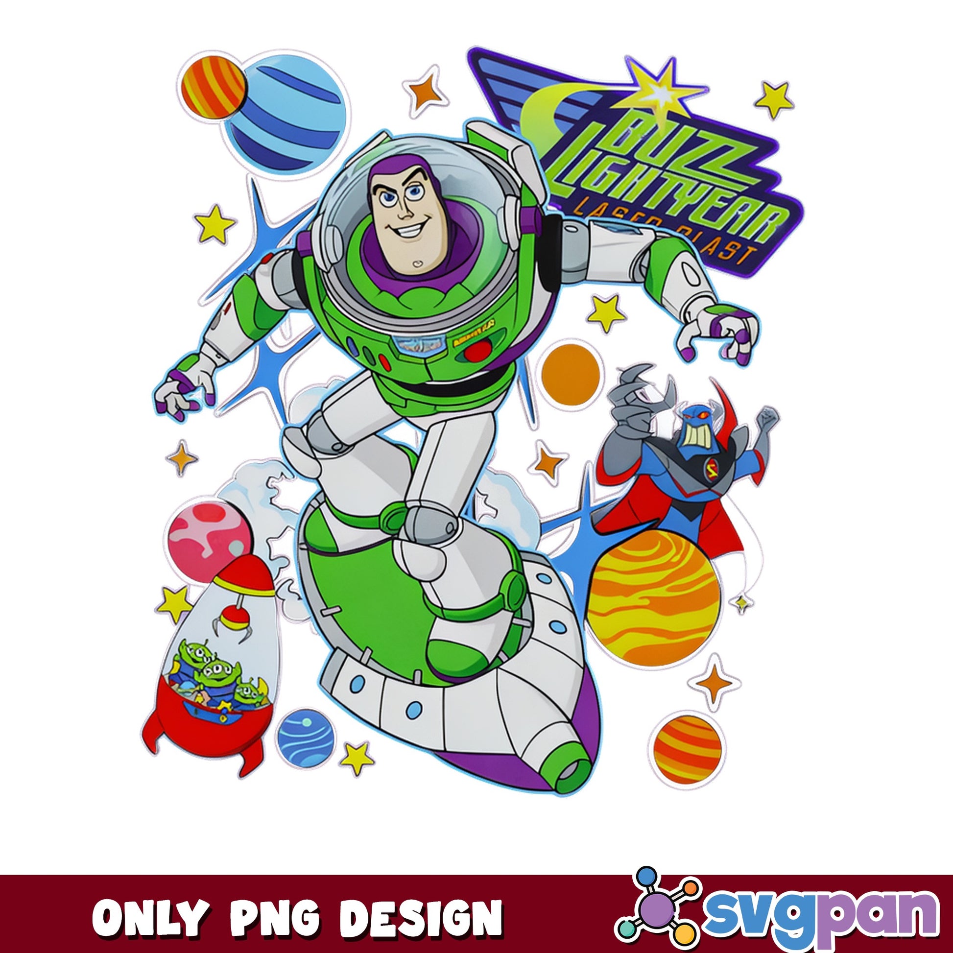 Buzz Lightyear Laser Blast PNG, Toy Story Disney PNG, Zurg Space PNG