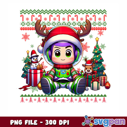 Buzz lightyear png, christmas cartoons png, christmas buzz png