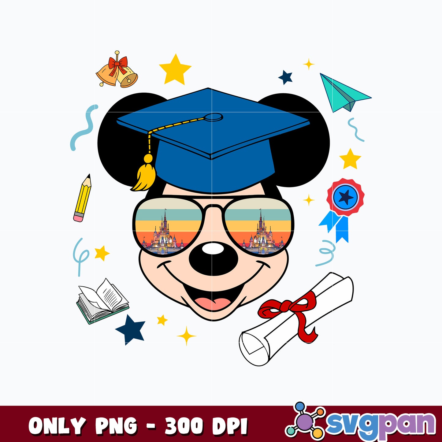 Mickey Mouse Graduation png