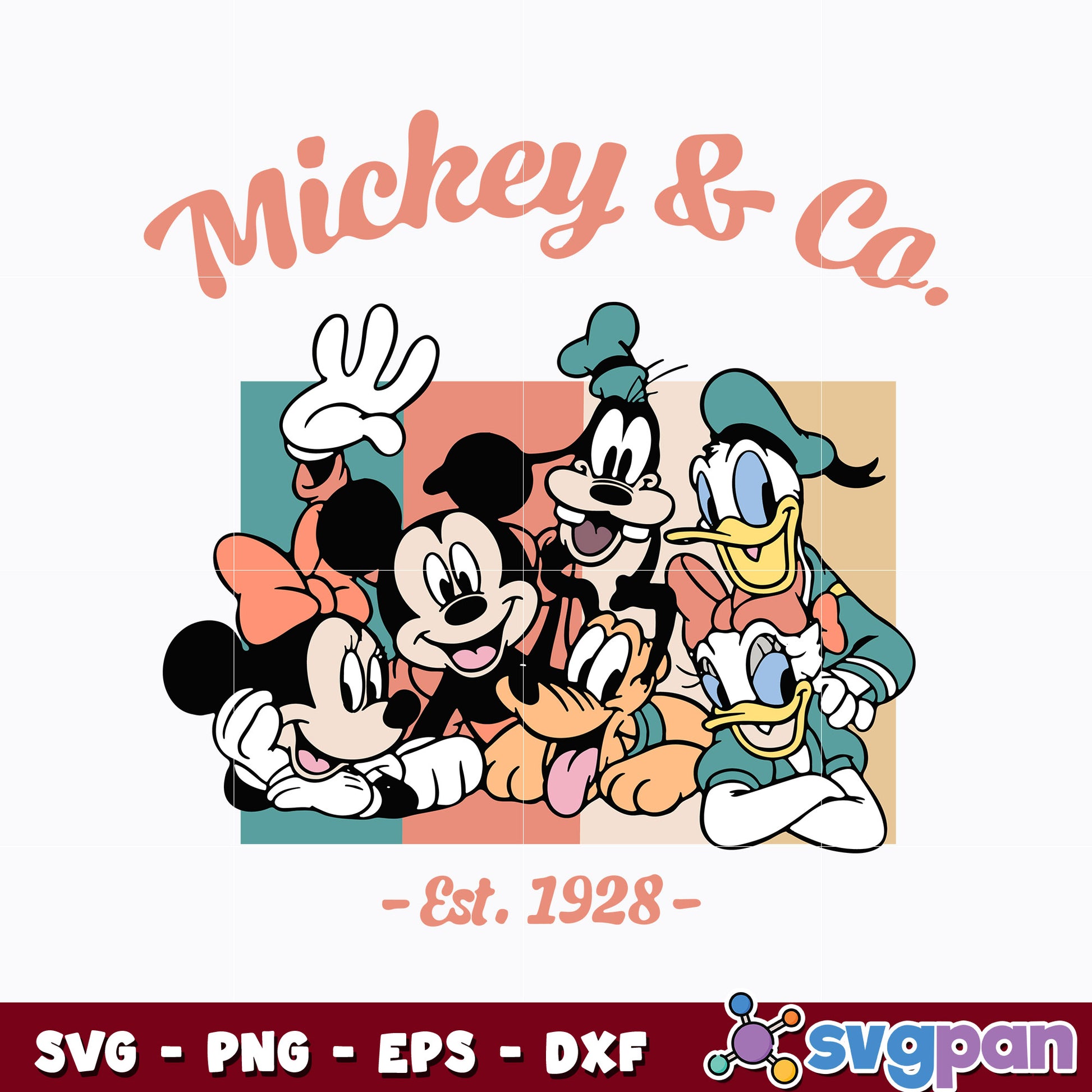 Vintage Mickey And Co est 1928  svg