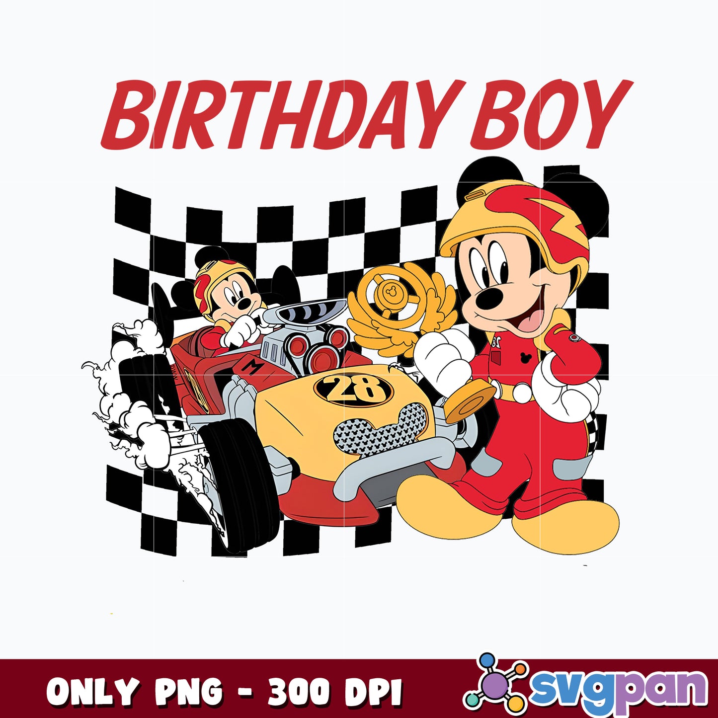 Mickey Mouse Birthday Boy png