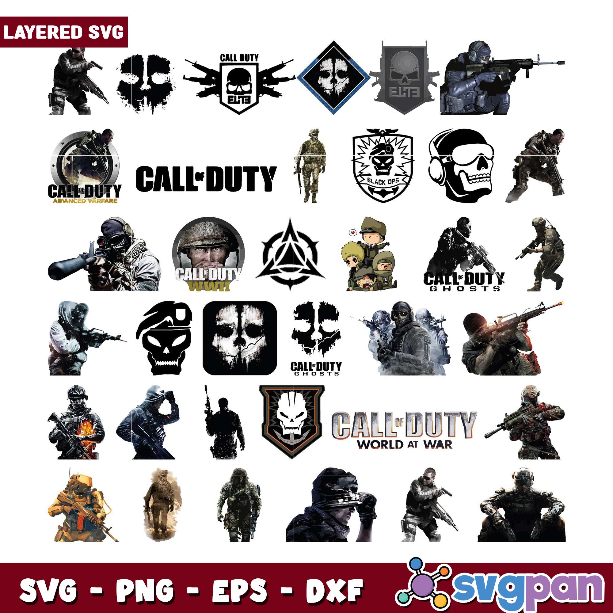 Call of Duty SVG Bundle Pack – svgpan