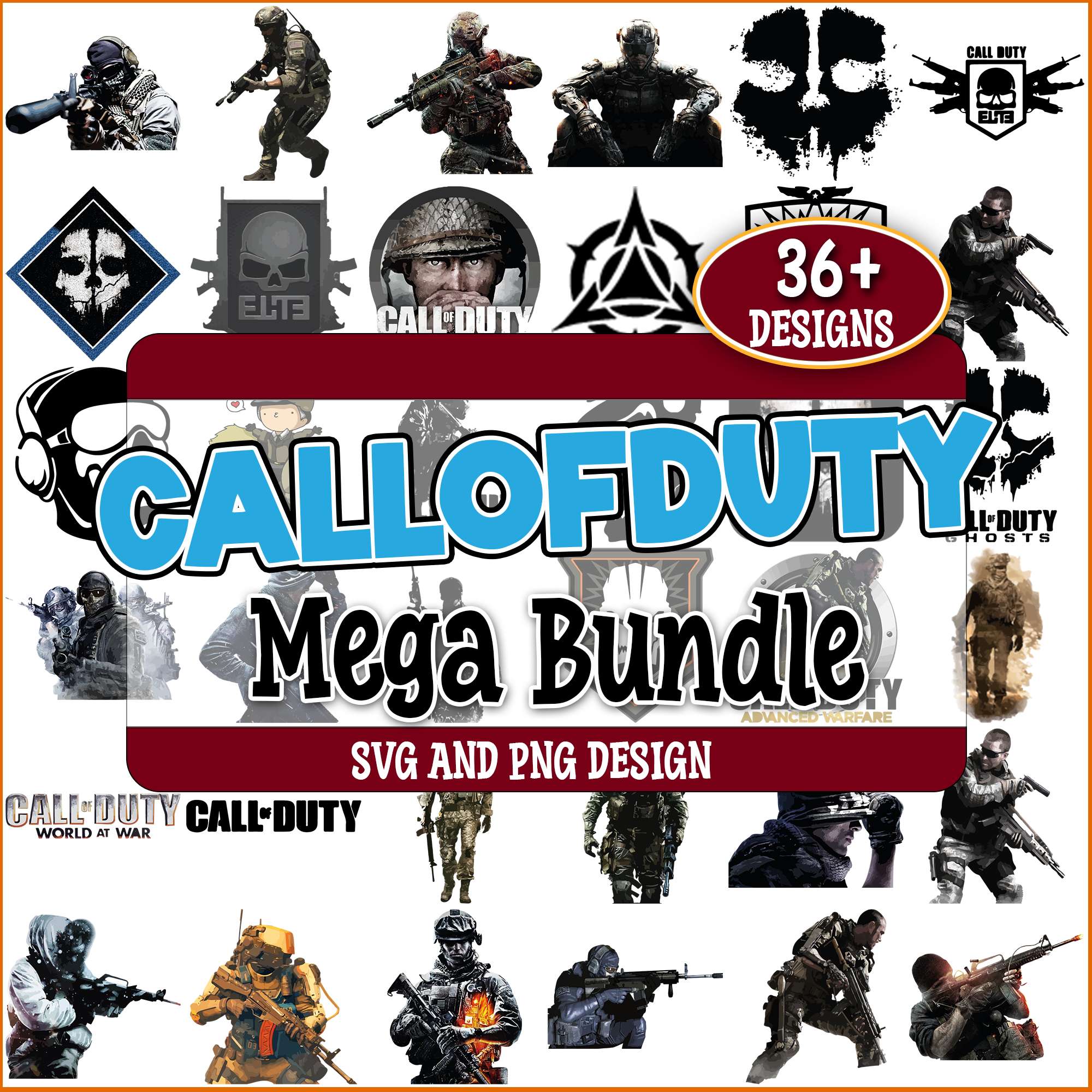 Call of duty svg bundle, call of duty games svg, ghost call of duty sv ...