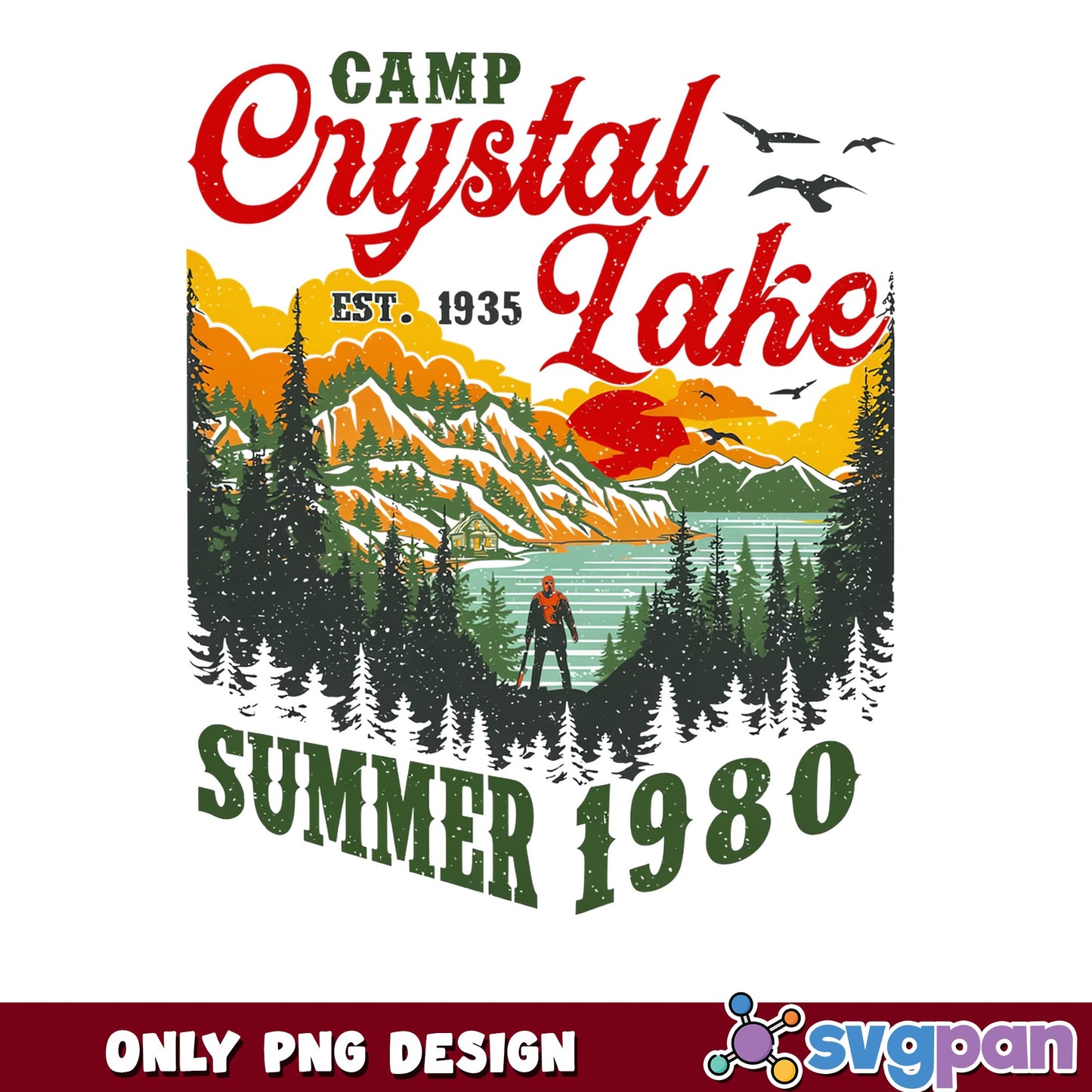 Camp Crystal Lake Summer 1980 PNG, Jason Voorhees PNG, Horror PNG